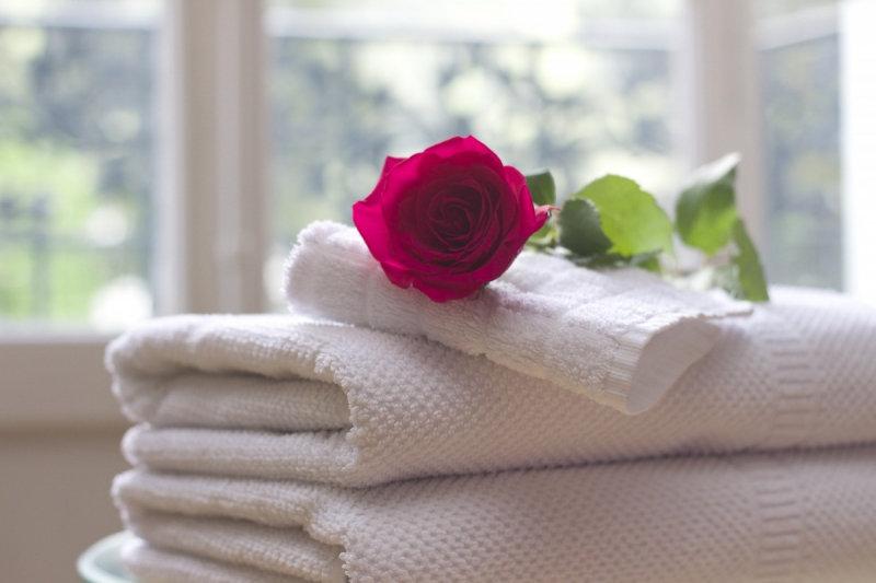chambre-hote-LA GAUDE-min_towel_rose_clean_care_salon_spa_white_bath-731641